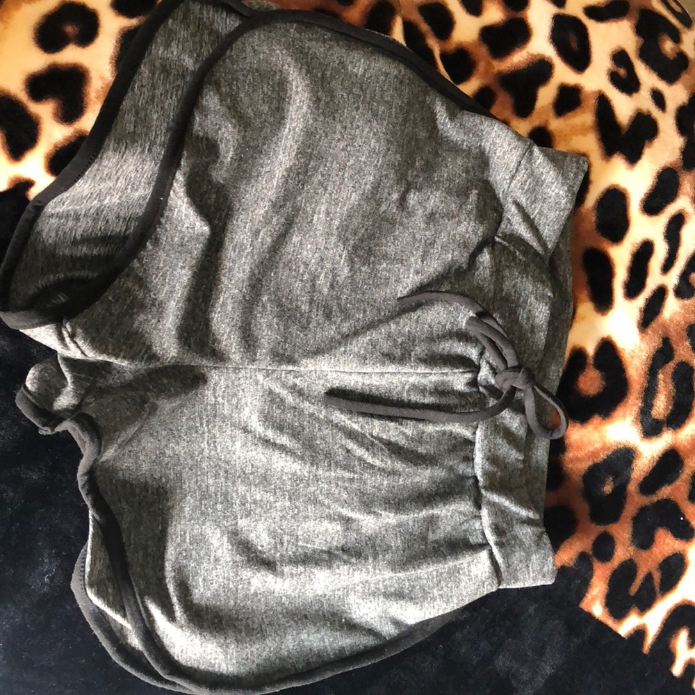 Fashion nova grey and black shorts